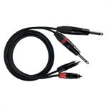 CAVO AUDIO 2SP.RCA/2 SP. 6.3MONO    PROF. 3mt