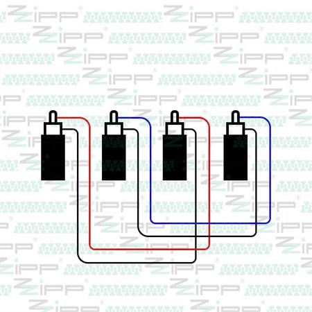 CAVO 2RCA/2RCA SP/SP 3mt PROF.