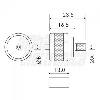 SPINA PL259 UHF X RG213 A CRIMPARE