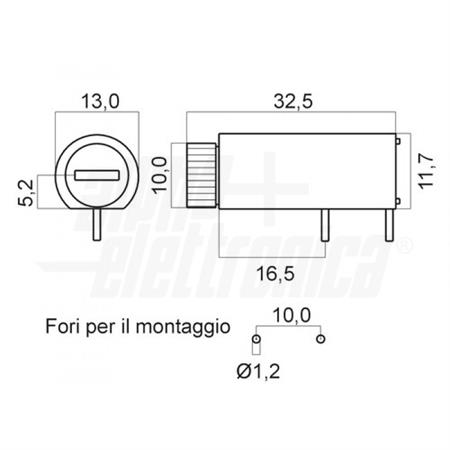 PORTAFUSIBILE ASSIALE X C.S. 5X20