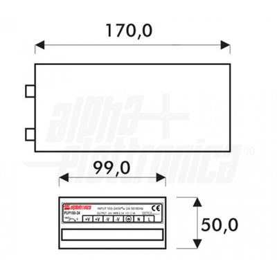 ALIMENTATORE SWITCH 24V 150W 6.3A X LED