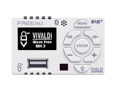 VIVALDI GIOVE HiFi 25+25W BTI BIANCO+DAB